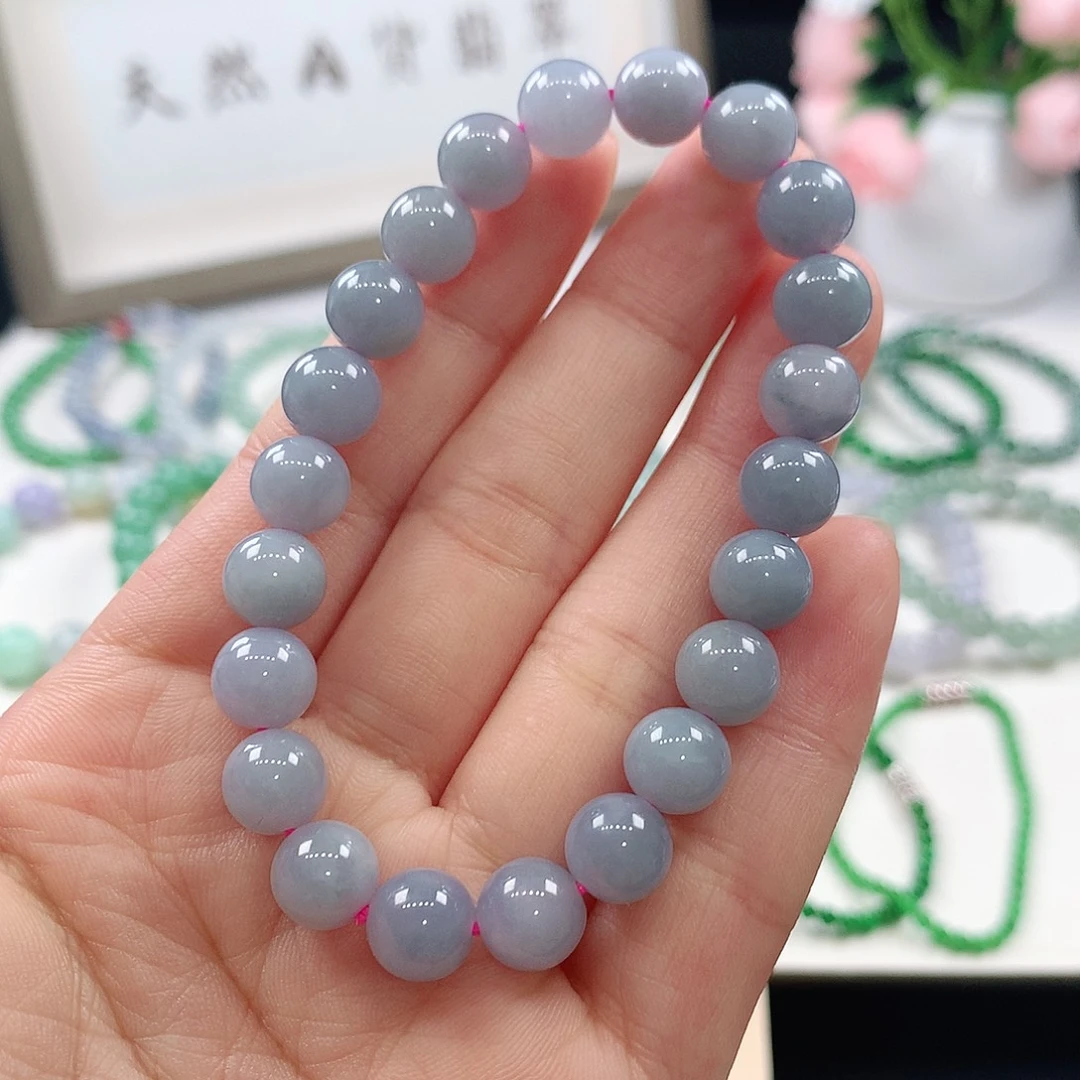 翡翠未镶嵌手链手链8.5mm