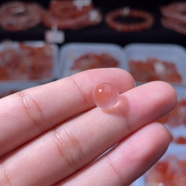 南红玛瑙配饰未镶嵌满天星单珠1539