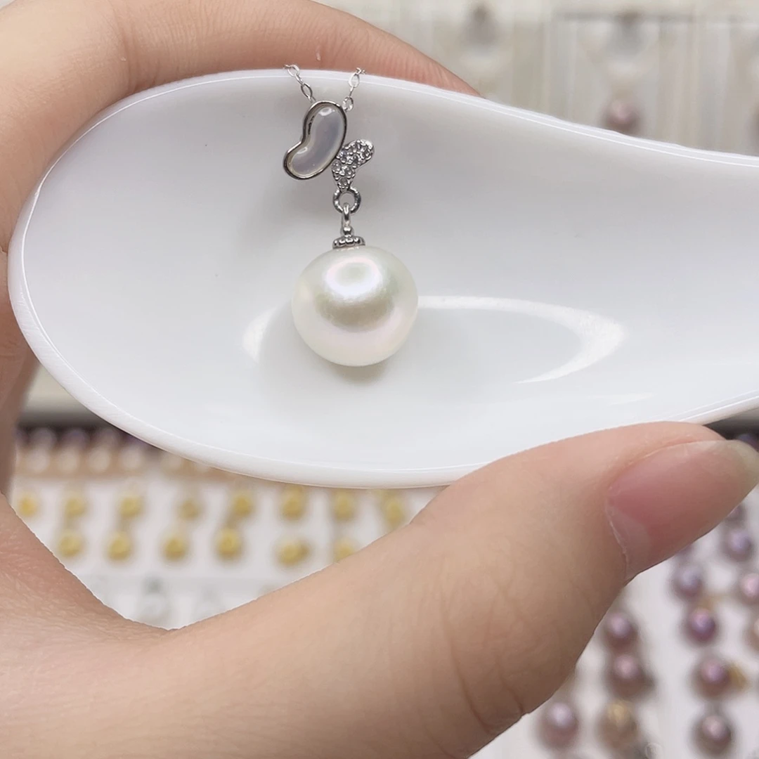 合金淡水珍珠吊坠(赠链)