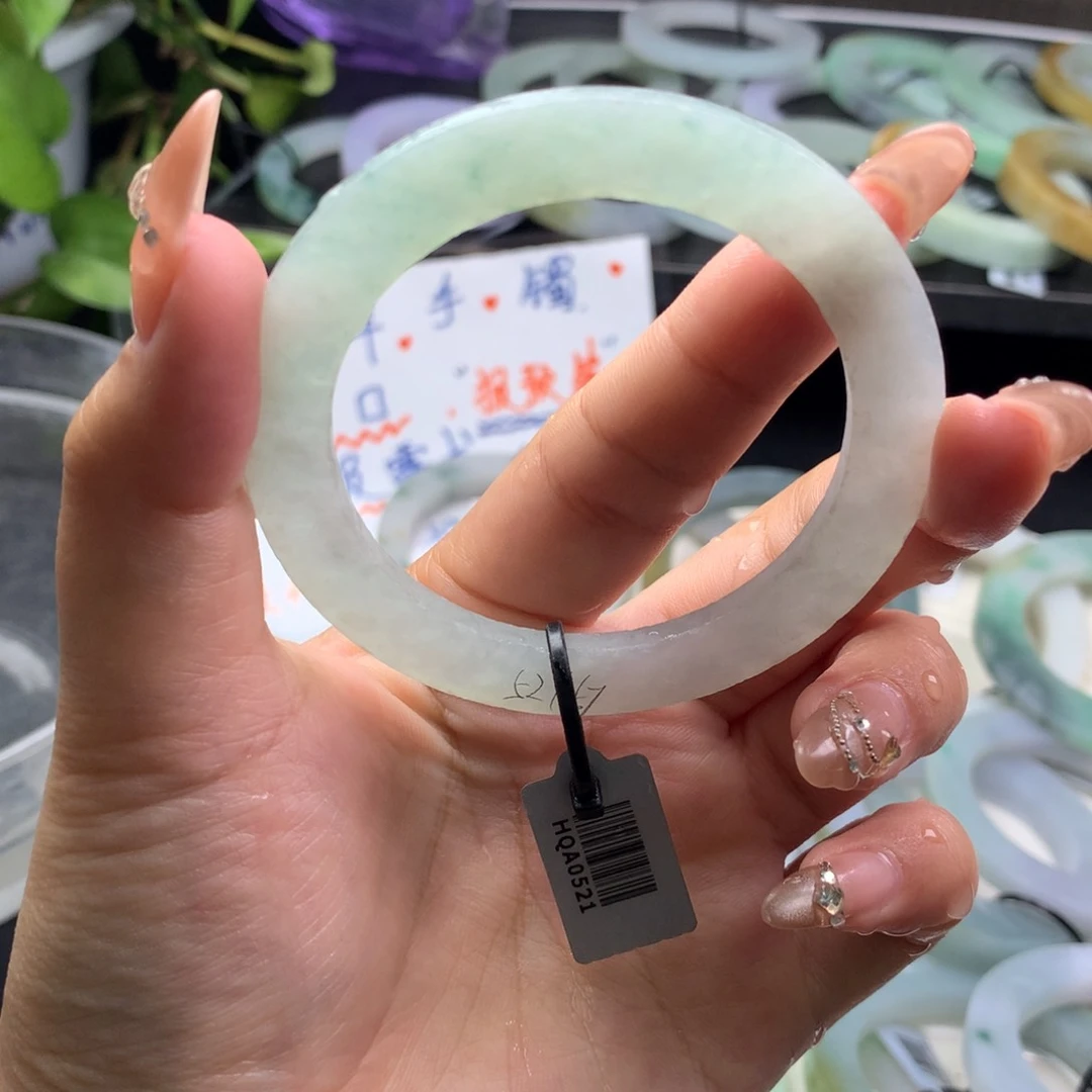 定制翡翠叮当镯未镶嵌52/57