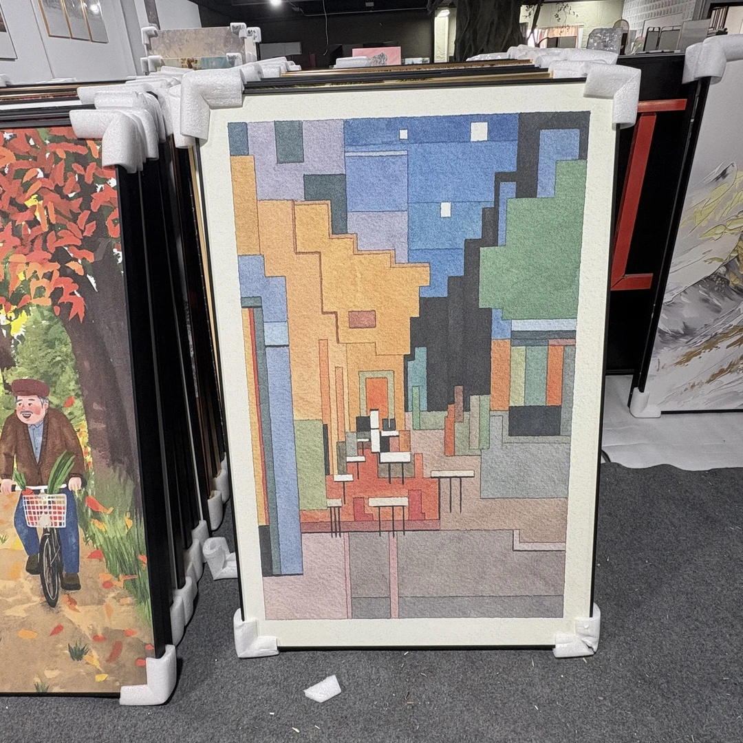 80*120砂岩材质装饰画现货