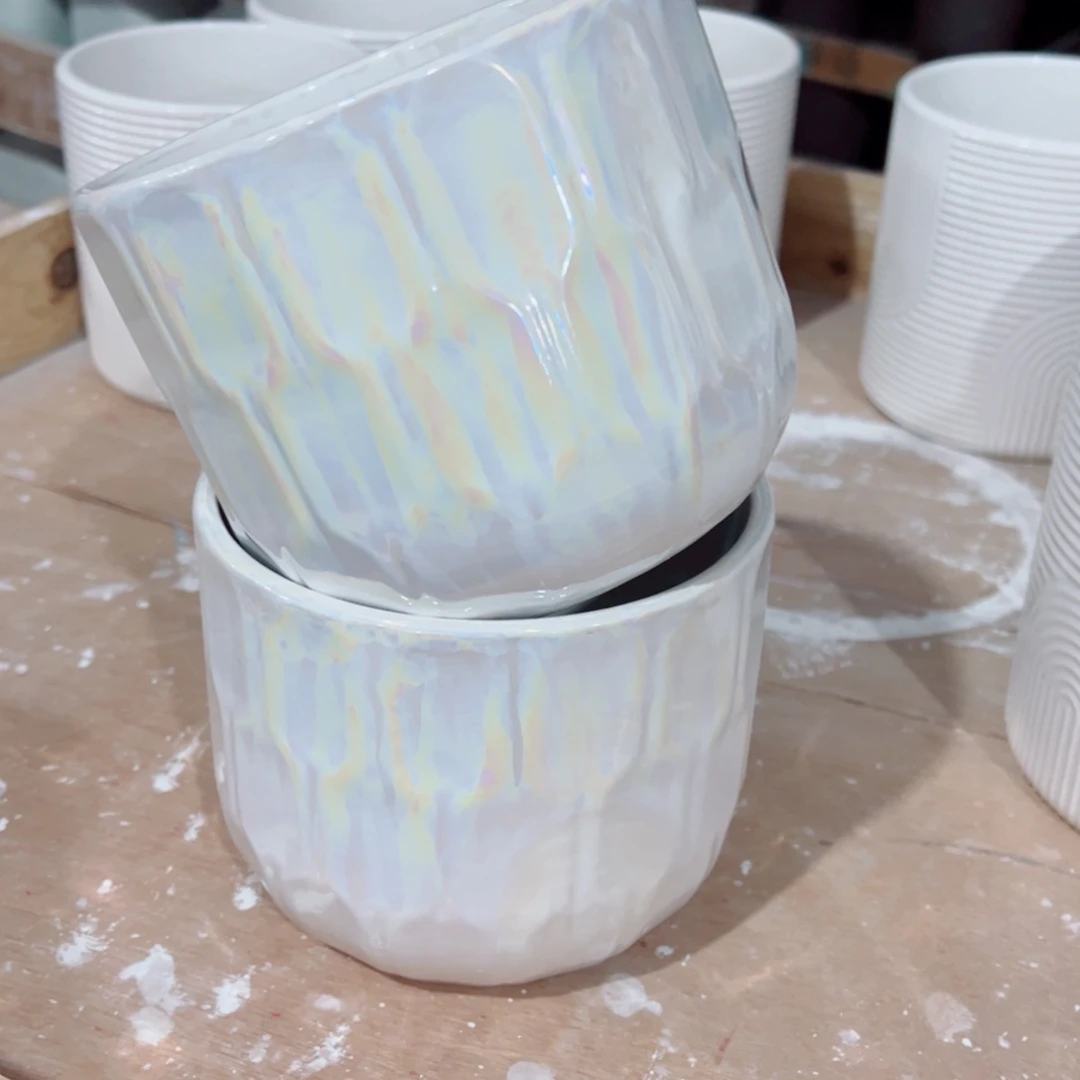 有孔，陶瓷花盆满10米包邮发货