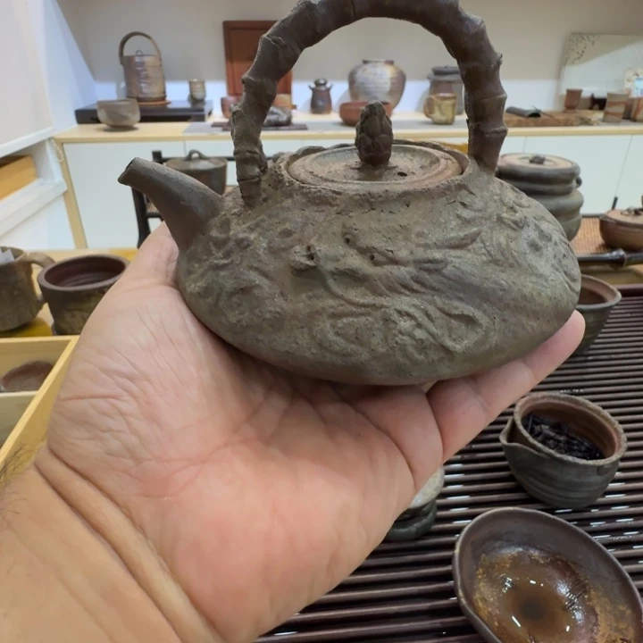 难波好阳提梁壶备前