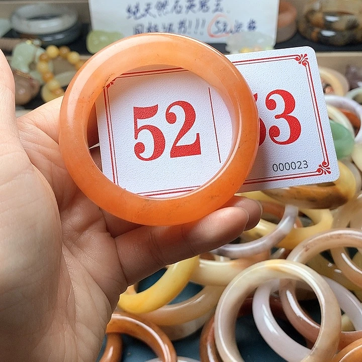 石英质玉（黄龙玉）未镶嵌手镯