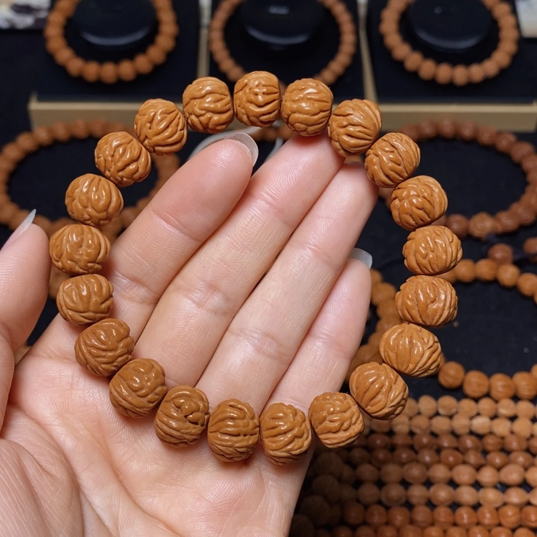 孤***洋手串桃核秦岭文玩桃核手串