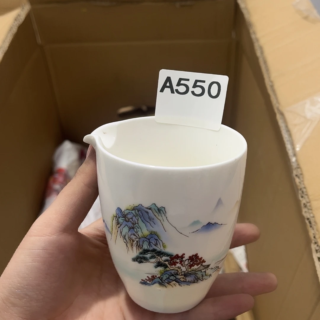 瓷片茶摆件工艺品摆件666