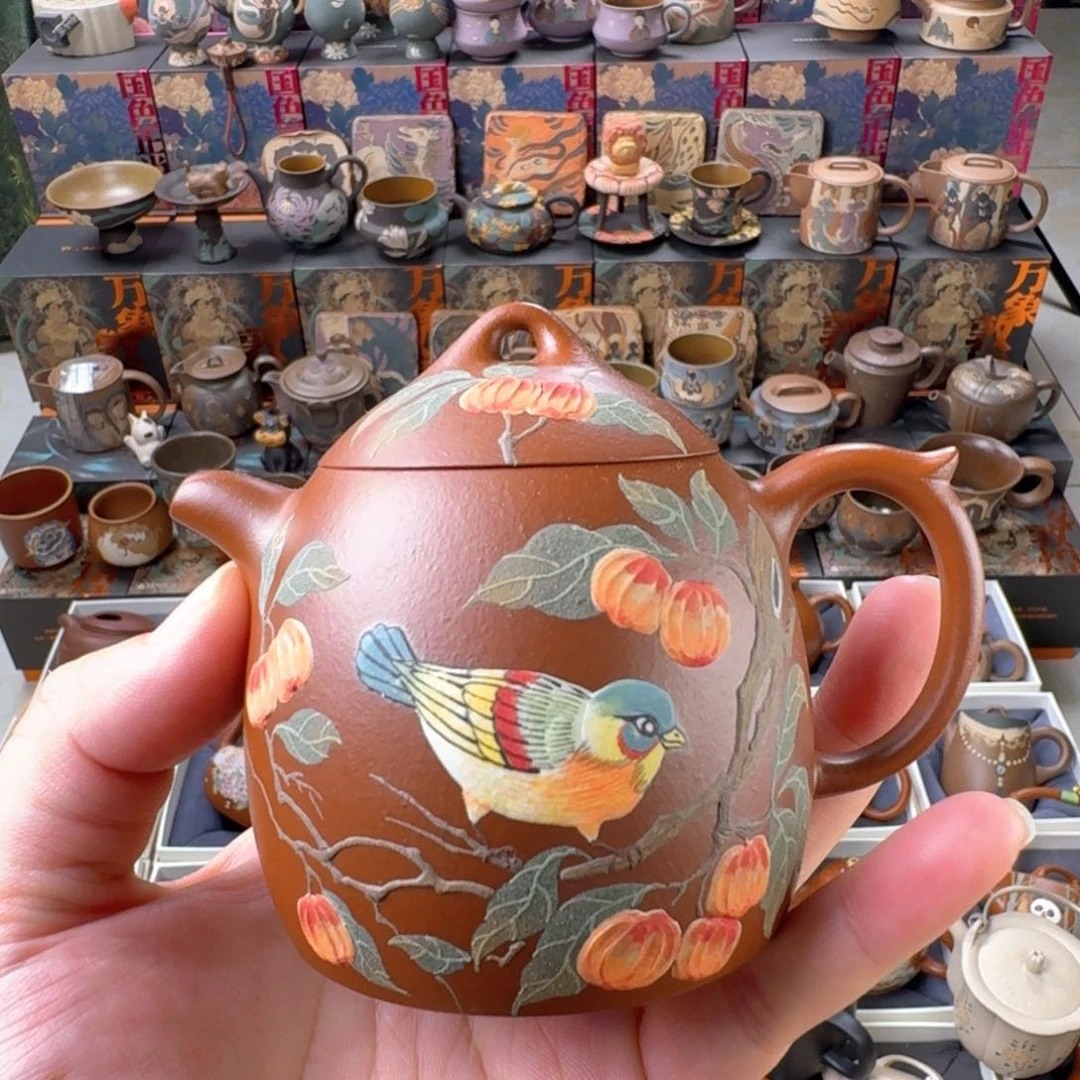 茶壶紫砂160ml原矿精工半手