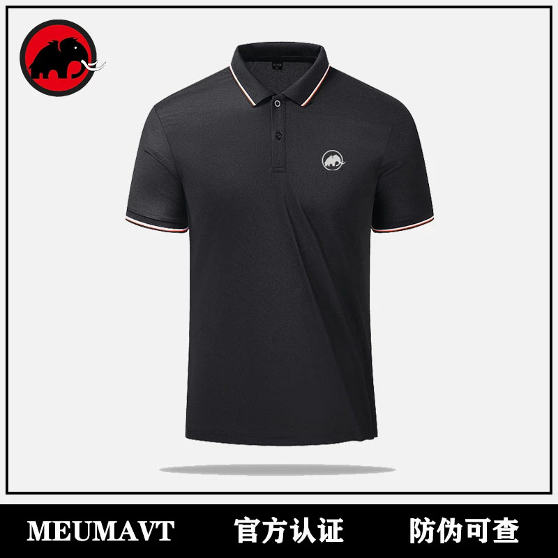 MEUMAVT/猛犸插色休闲polo衫男商务百搭男夏季宽松翻领短袖T恤男