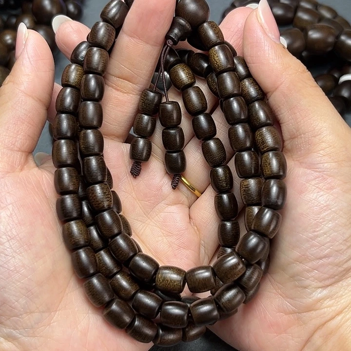 手串沉香木越南芽庄白棋玉化