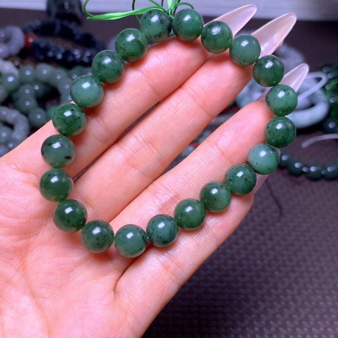 和田玉未镶嵌手串卡10