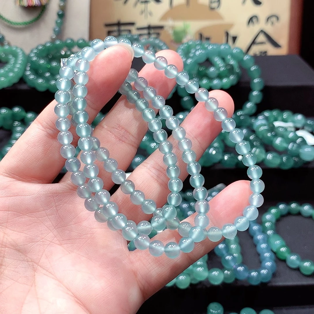 翡翠未镶嵌手链卡5.8
