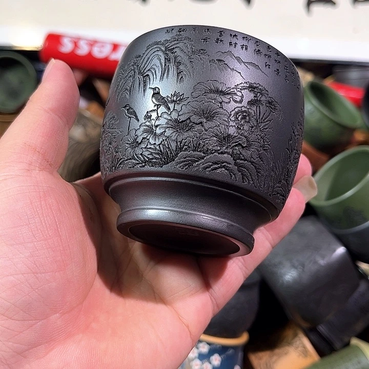 茶杯紫砂全手工紫砂主人杯