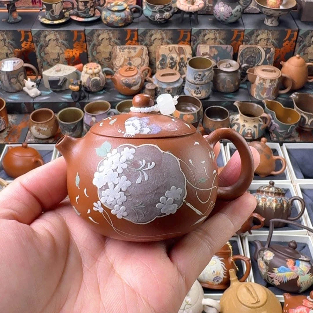 茶壶紫砂130ml原矿精工半手