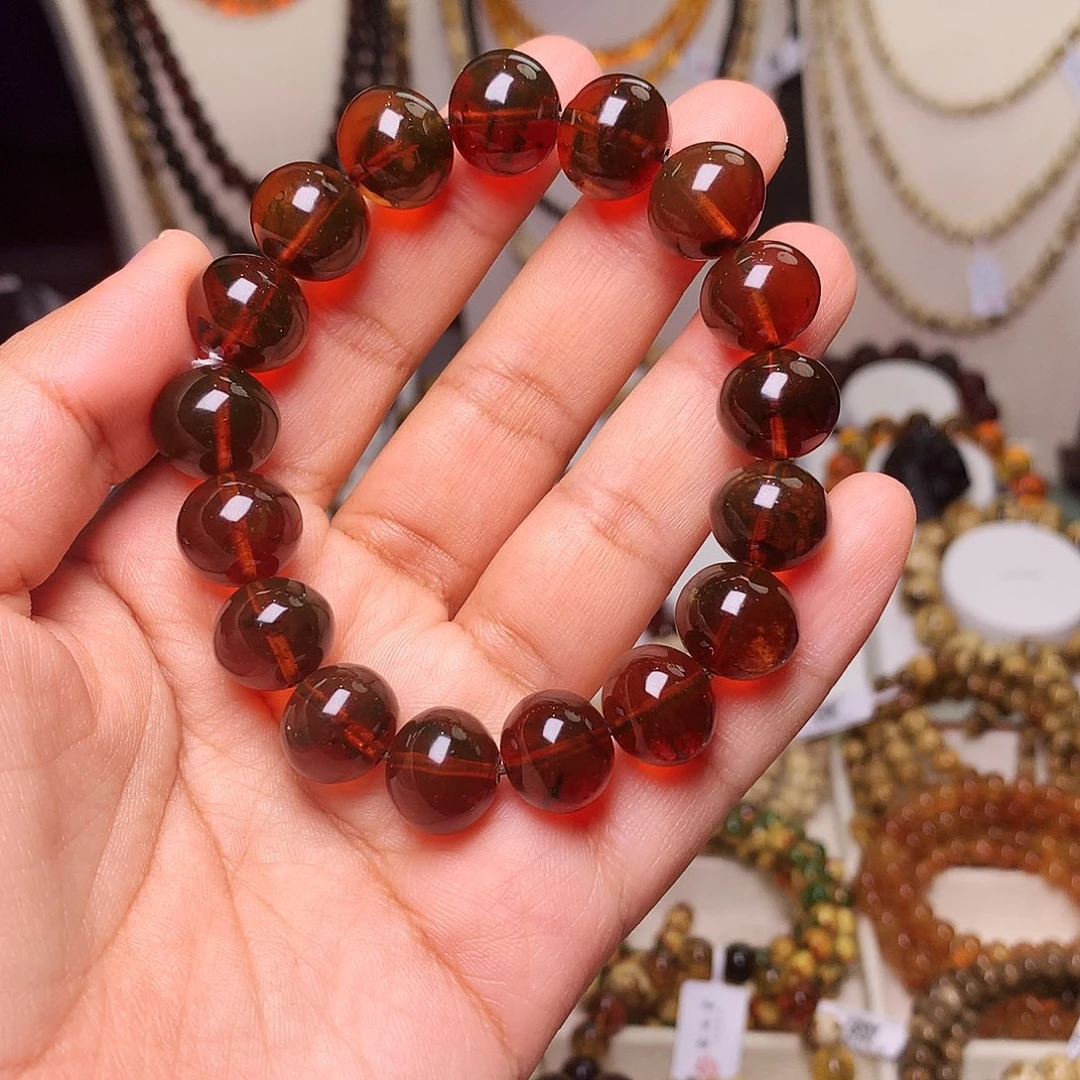 琥珀未镶嵌裸石高净血珀13-777