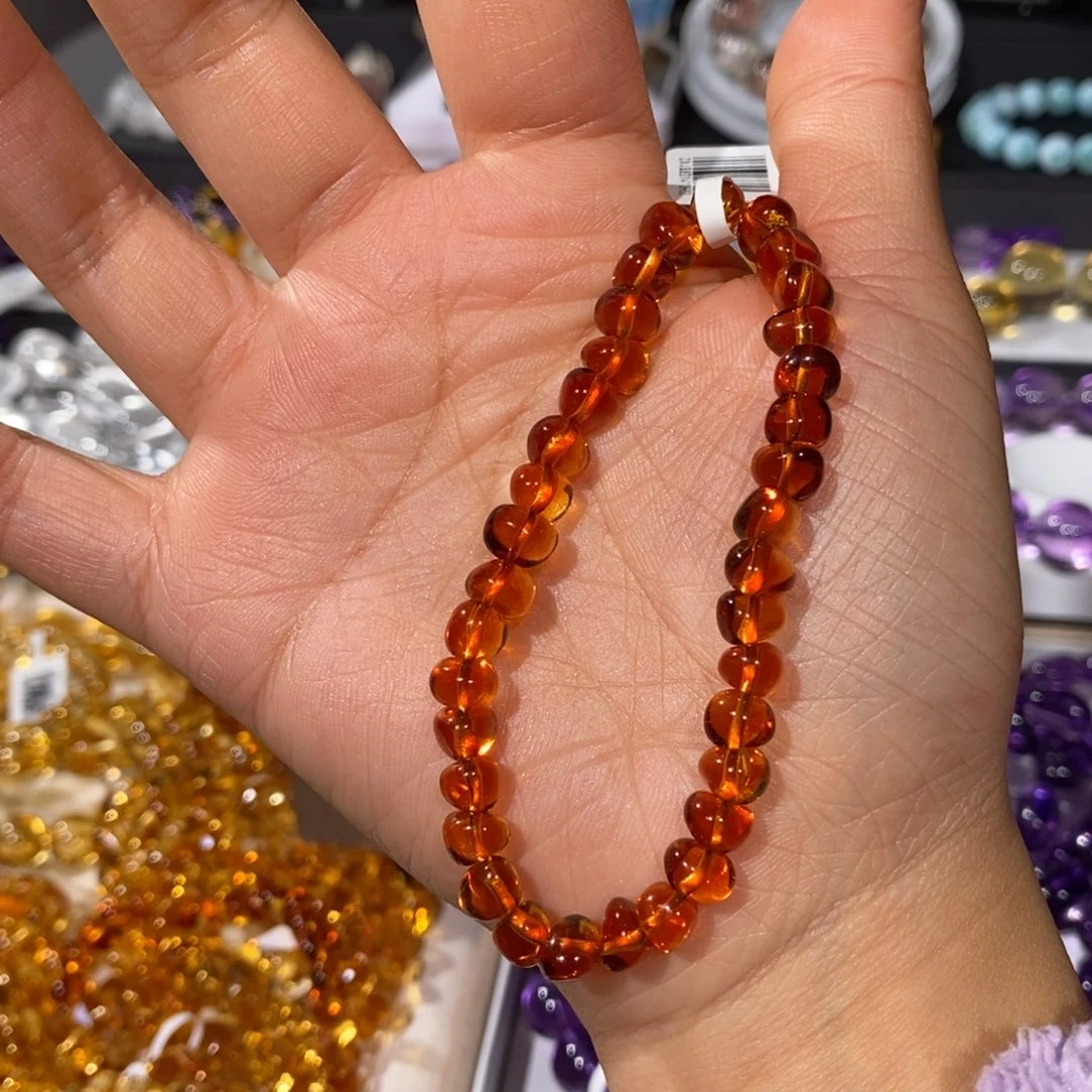 未镶嵌水晶手链收藏级金红漏