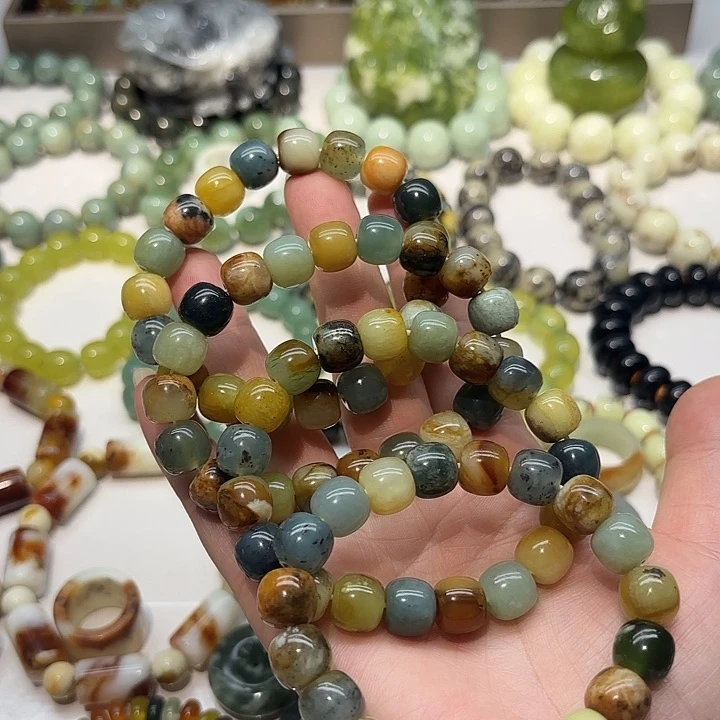 蛇纹石玉未镶嵌手串