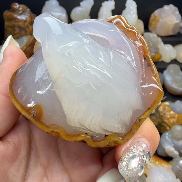 玛瑙/玉髓合金摆件