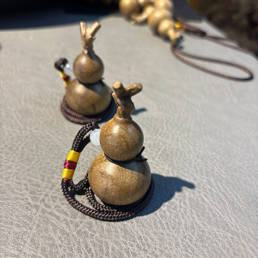 金丝楠葫芦吊坠把玩绳子可拆卸