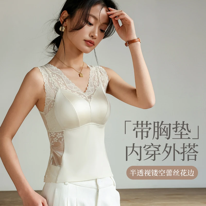 吊带蕾丝显瘦气质美背性感镂空修身缎面蕾丝显瘦气质美背性感镂空