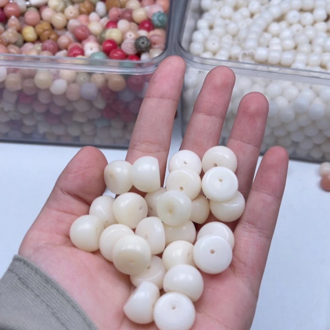 吊坠白玉菩提px46蒜瓣14微瑕100颗