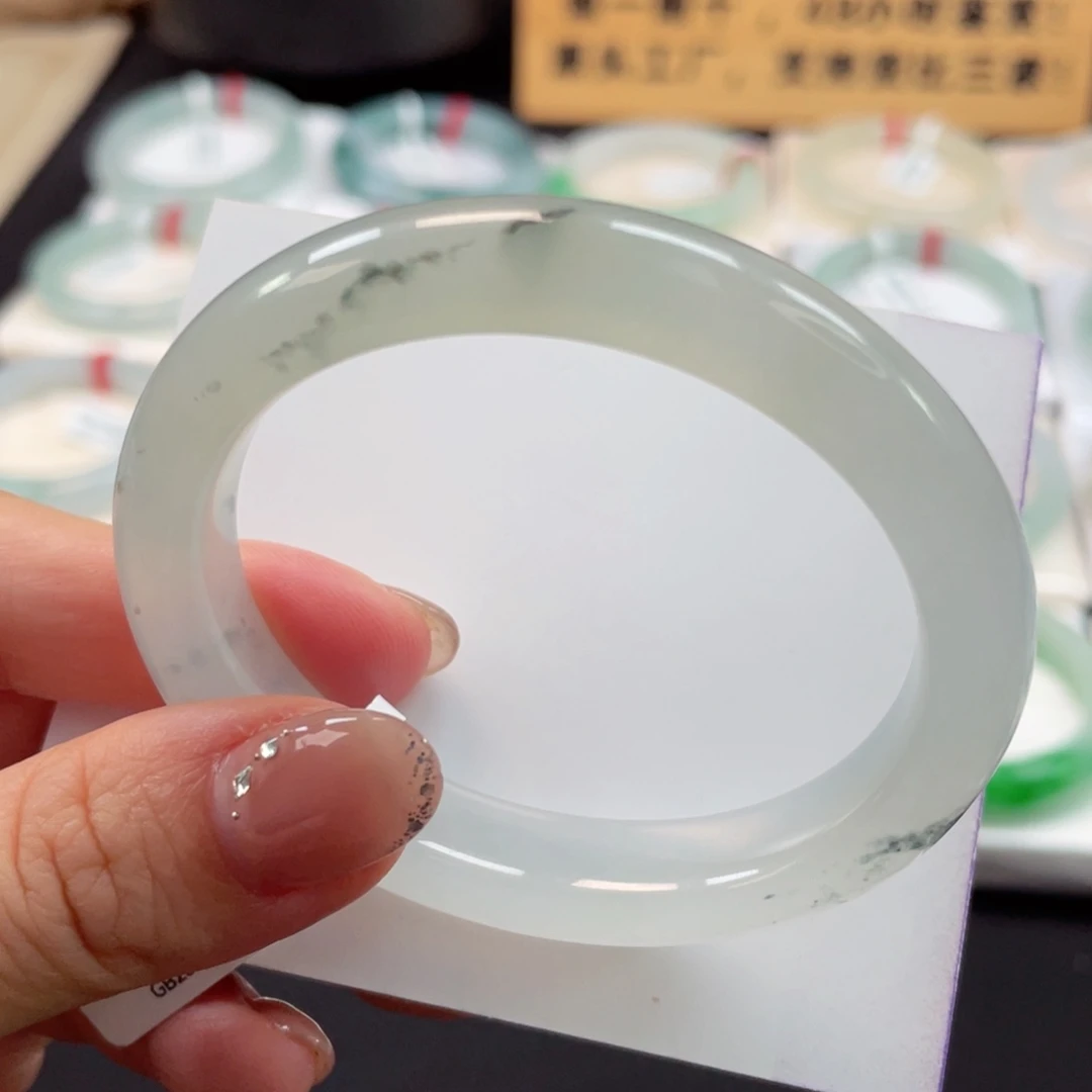 未镶嵌手镯翡翠12号水墨画泥鳅背贵妃