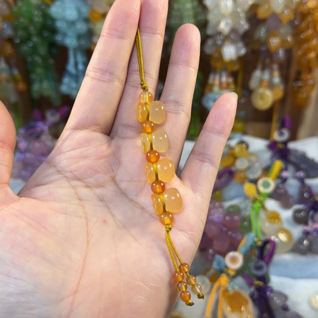 未镶嵌手机挂件玛瑙/玉髓