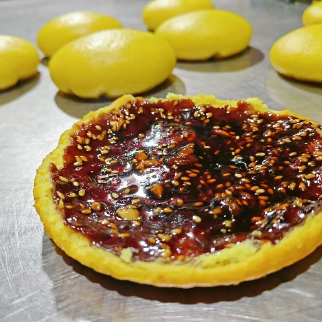 【不油腻】吕梁空心月饼微甜老式大个月饼山西五仁红糖月饼胡麻油