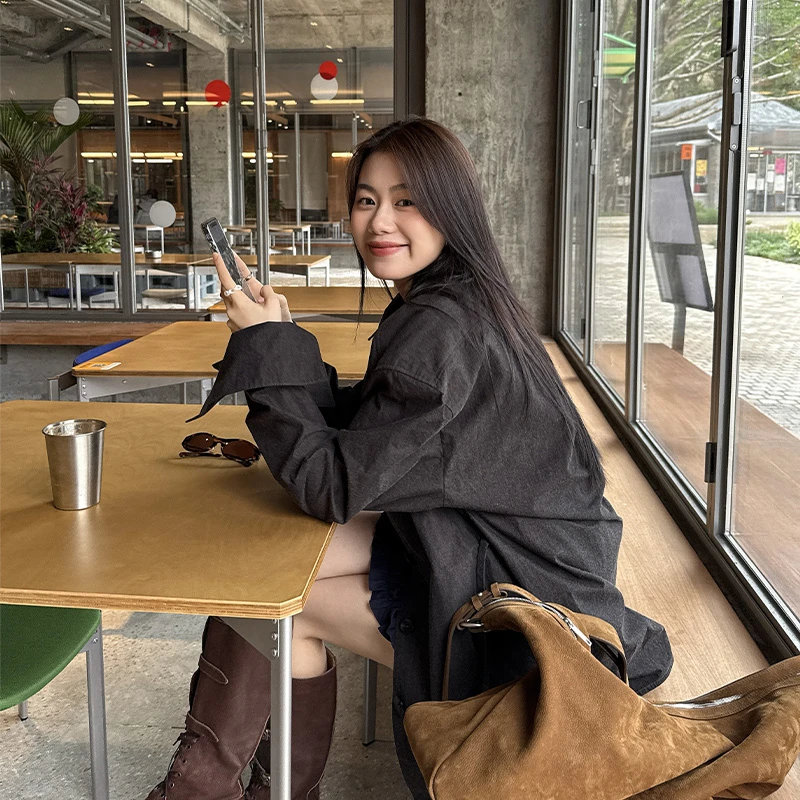 Seyora【长期主义】领袢设计单排扣翻领外套W31613SY51