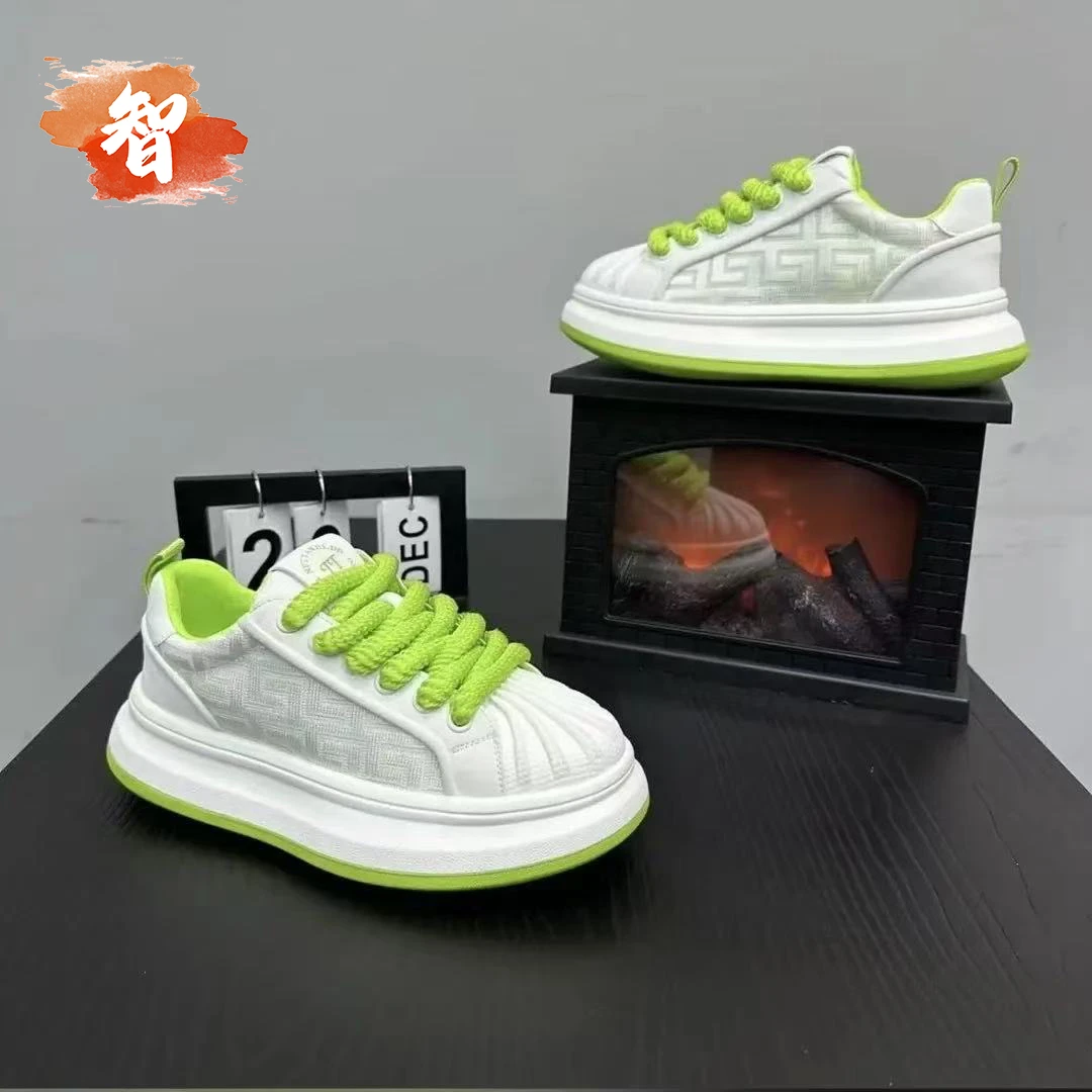 小智家男鞋2025夏季新款贝壳头布面透气老爹鞋舒适百搭运动休闲鞋