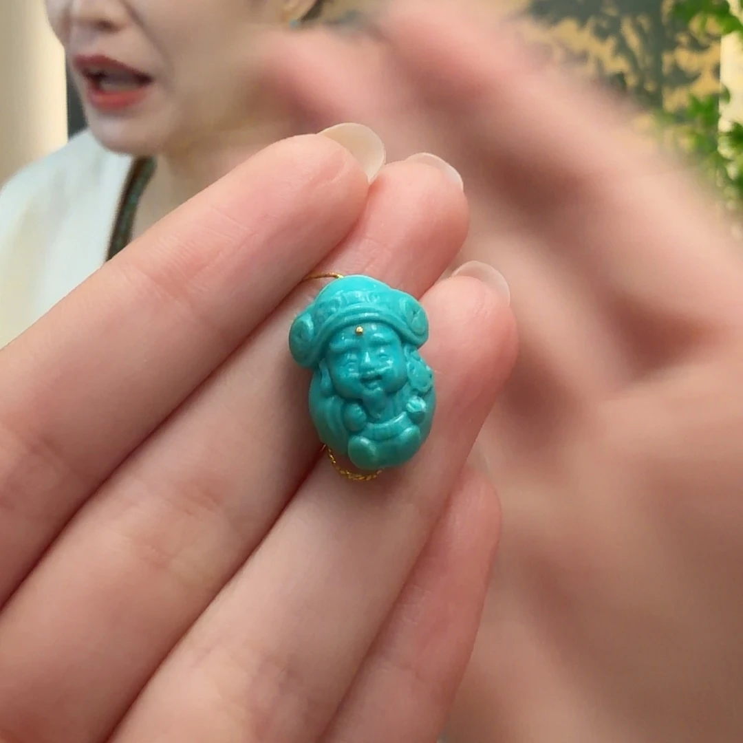 绿松石未镶嵌颈饰