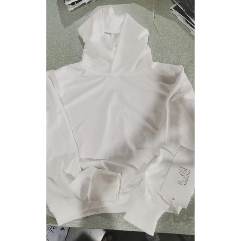 龙叨叨潮流潮牌简约设计连帽黑白纯色卫衣基础款舒适百搭套头上衣