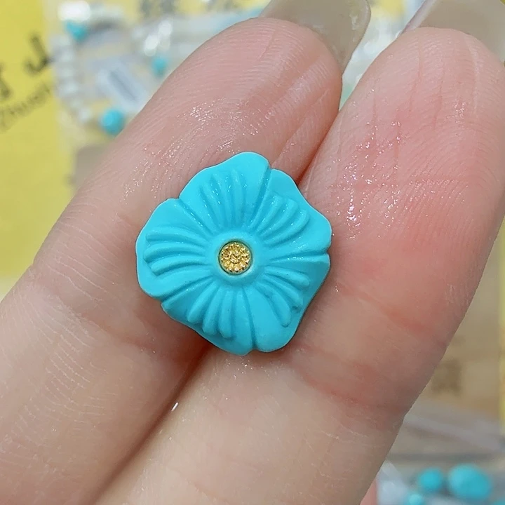 绿松石18K金镶嵌珠宝奇石