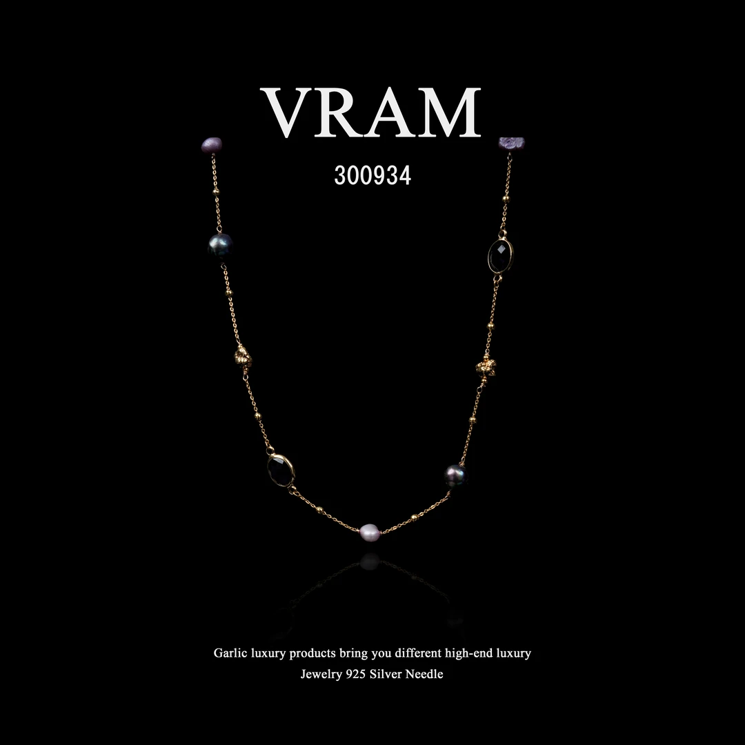 镀K金 VRAM项链~300934（85+5cm）
