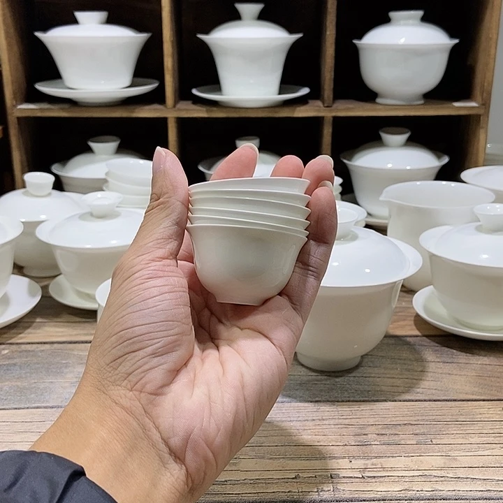 A***福骨瓷迷你小茶杯满水25ml×6