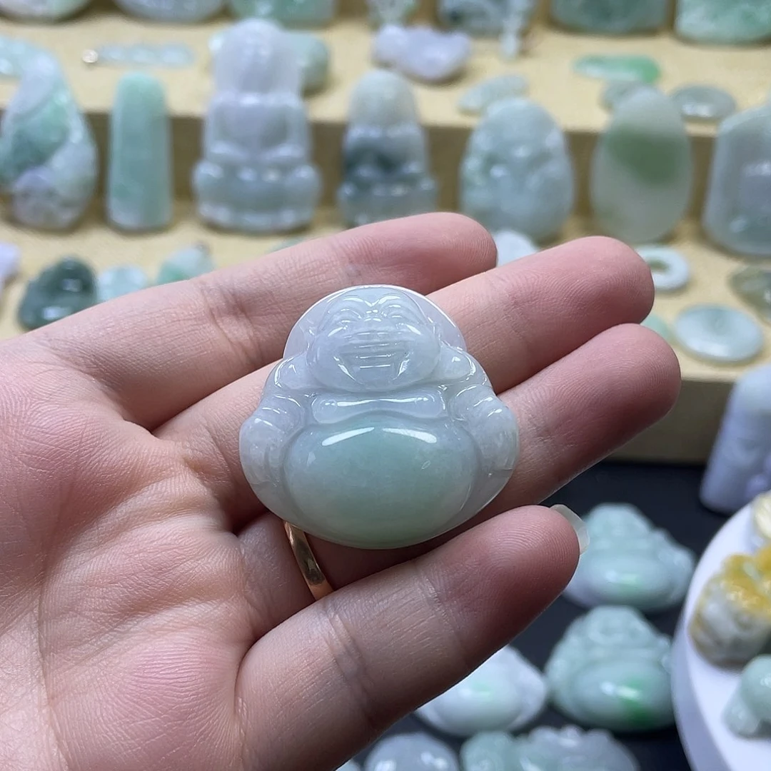 翡翠未镶嵌颈饰纯天然翡翠