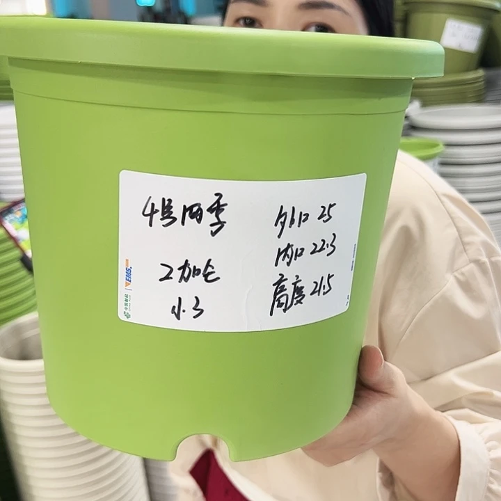 特价4号四季盆口25高21混色无托8只
