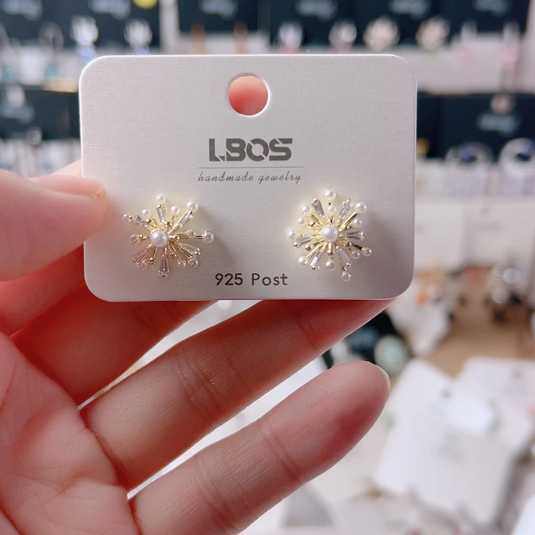 锆石纯铜合金耳环的