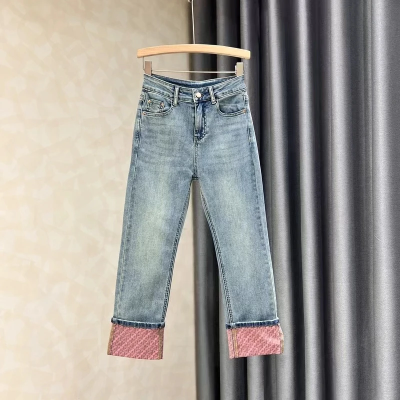 『 牛仔裤S 』显瘦气质洋气潮流百搭设计时尚牛仔裤6030