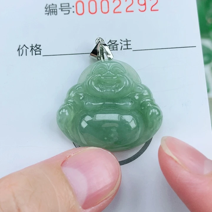 颈饰银S925镶嵌翡翠