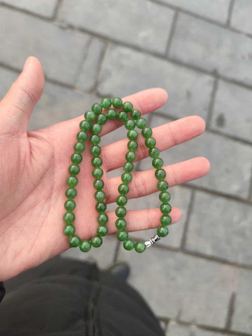 和田玉碧玉妈妈链