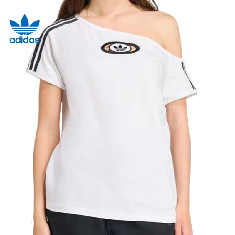 流光风adidas阿迪达斯三叶草女子运动休闲短袖T恤KC8795