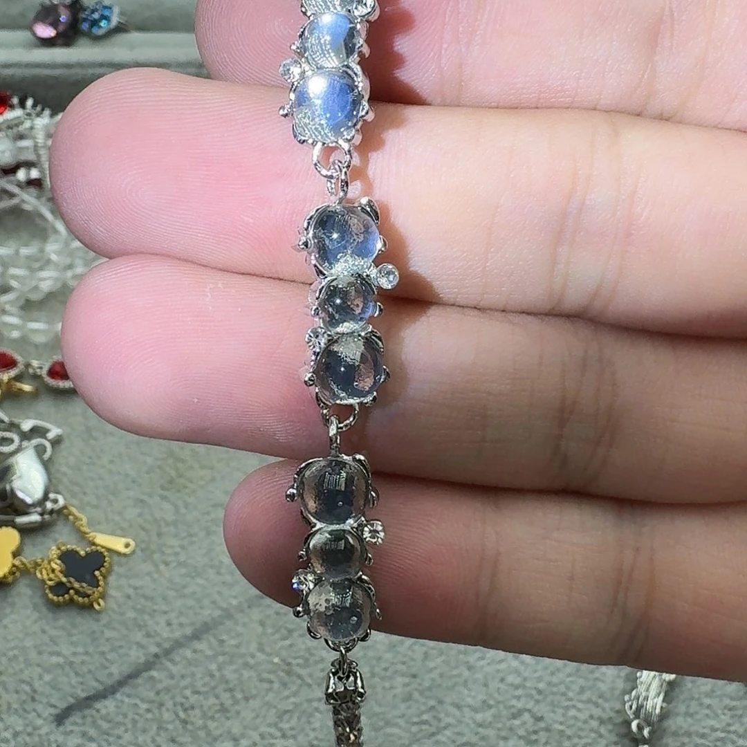 托帕石戒指银S925镶嵌