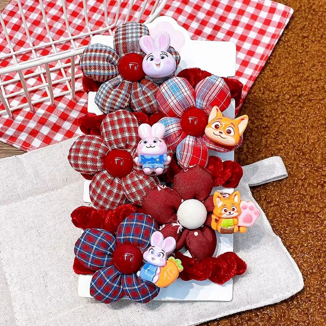 B-1690（满10米飞）d 混1个动物花朵充棉肠圈 发圈