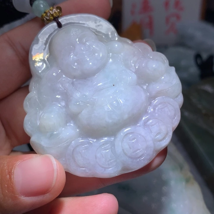 翡翠未镶嵌颈饰保真天然A货翡翠