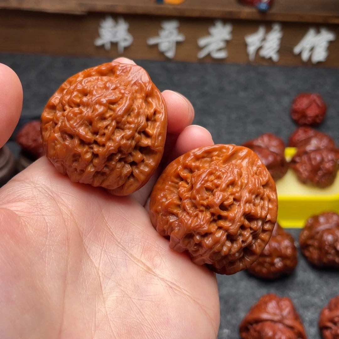 文玩核桃吊坠文玩核桃 手把件 官帽 42