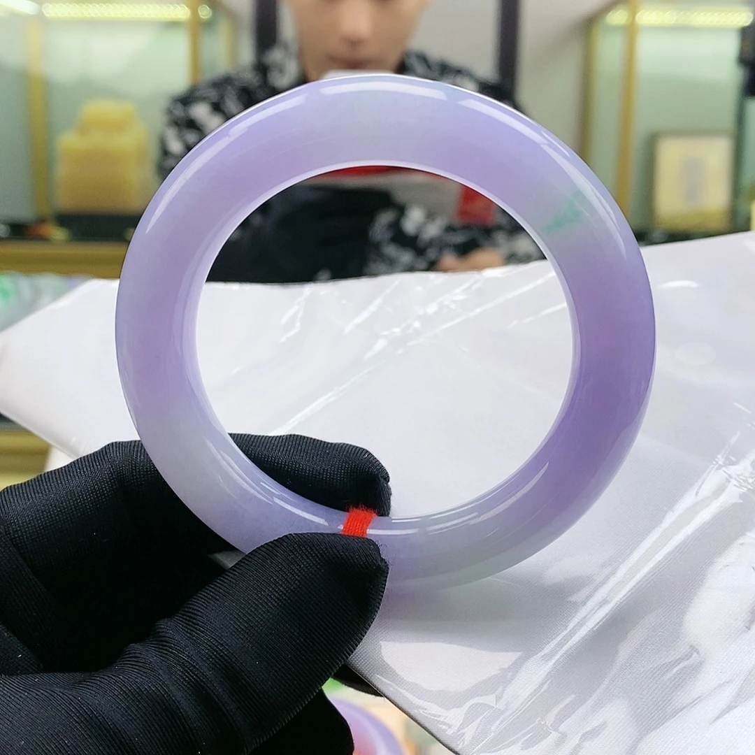 【闪购商品】未镶嵌手镯翡翠春彩胖圆