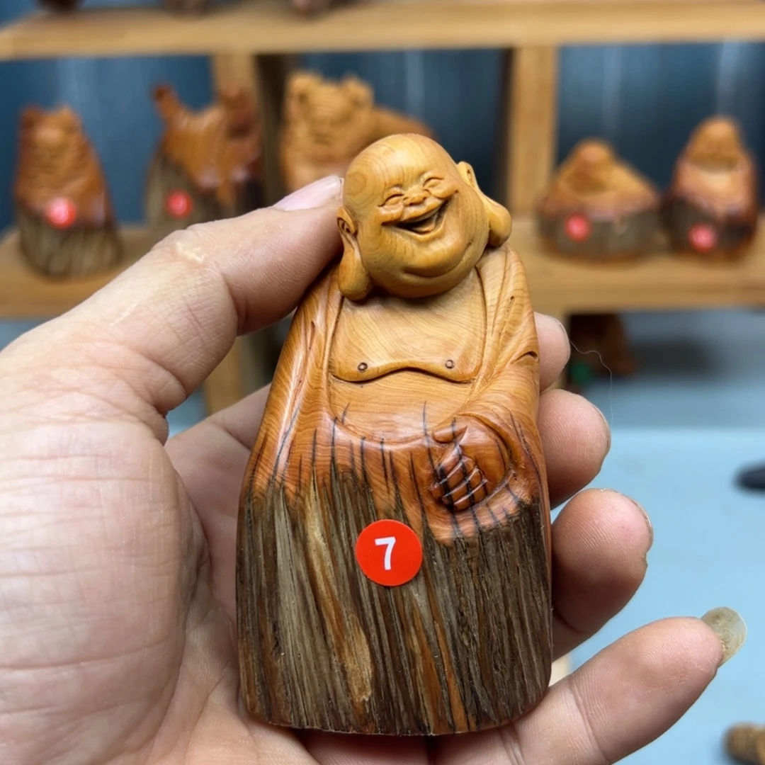 爱***远木崖柏木摆件手把件