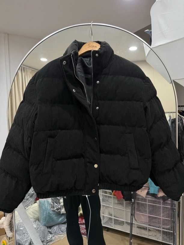 羽夹棉灯芯绒外套（有浮毛，介意勿拍）