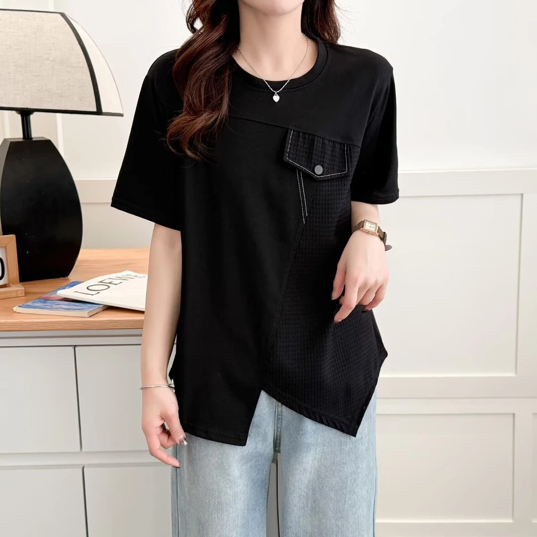 2025年夏季新款短袖大码女装潮流美丽