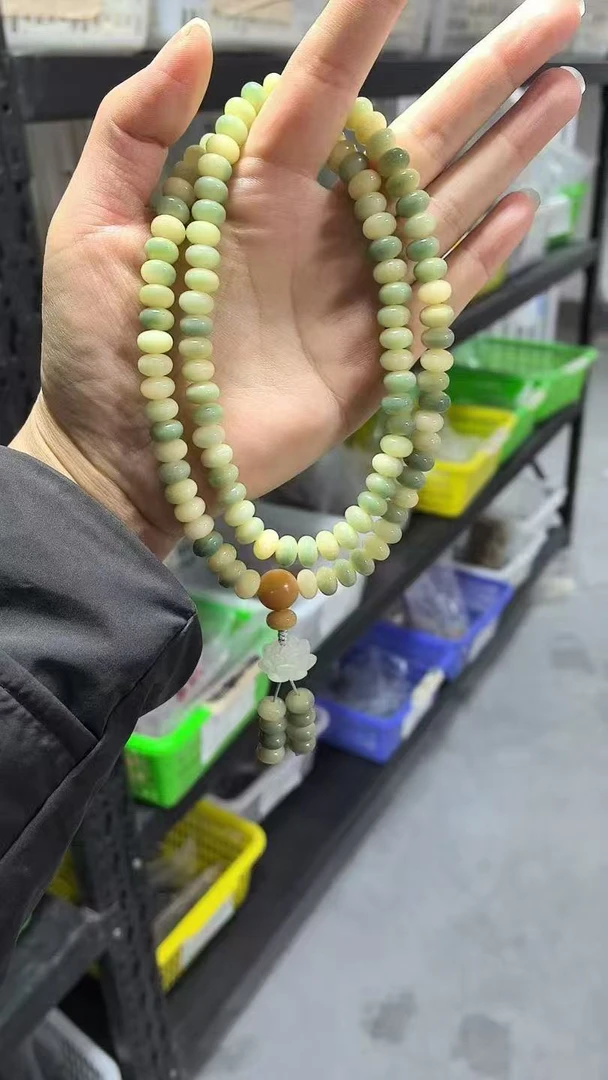 【江南岸实拍】108颗设计款9*6mm江南岸国风系盘玩手串手持菩提串
